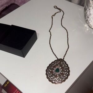 Elegant Green Pendant Necklace From Turkey